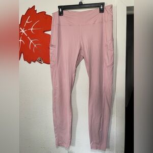 Pink High-Waisted Leggings